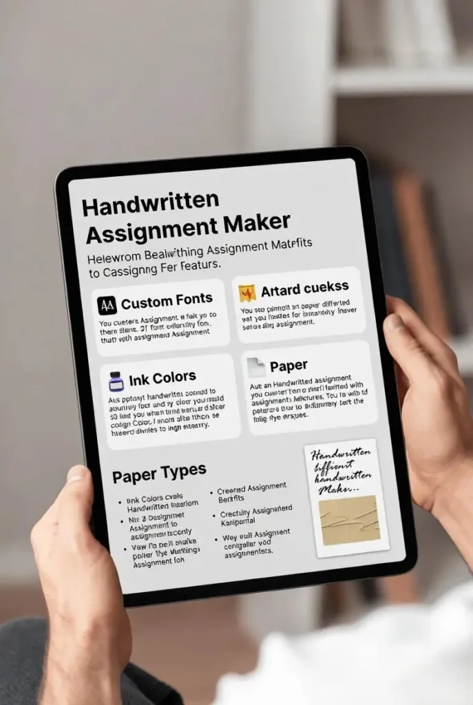 handwritten assignment maker