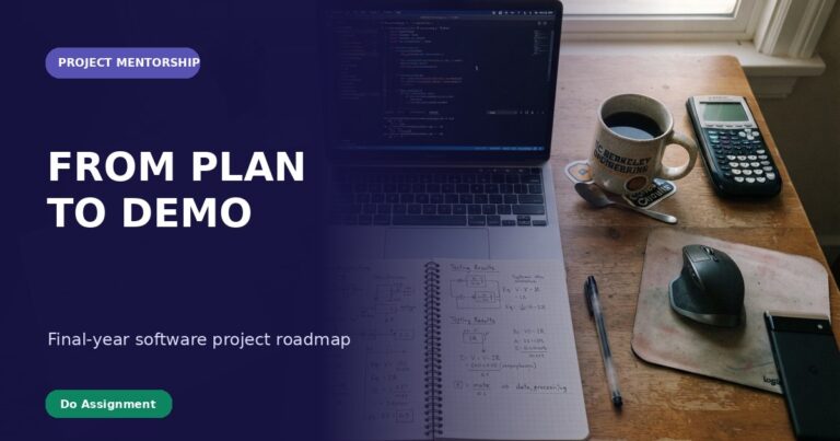 Editorial project planning cover showing the progression from proposal to demonstration