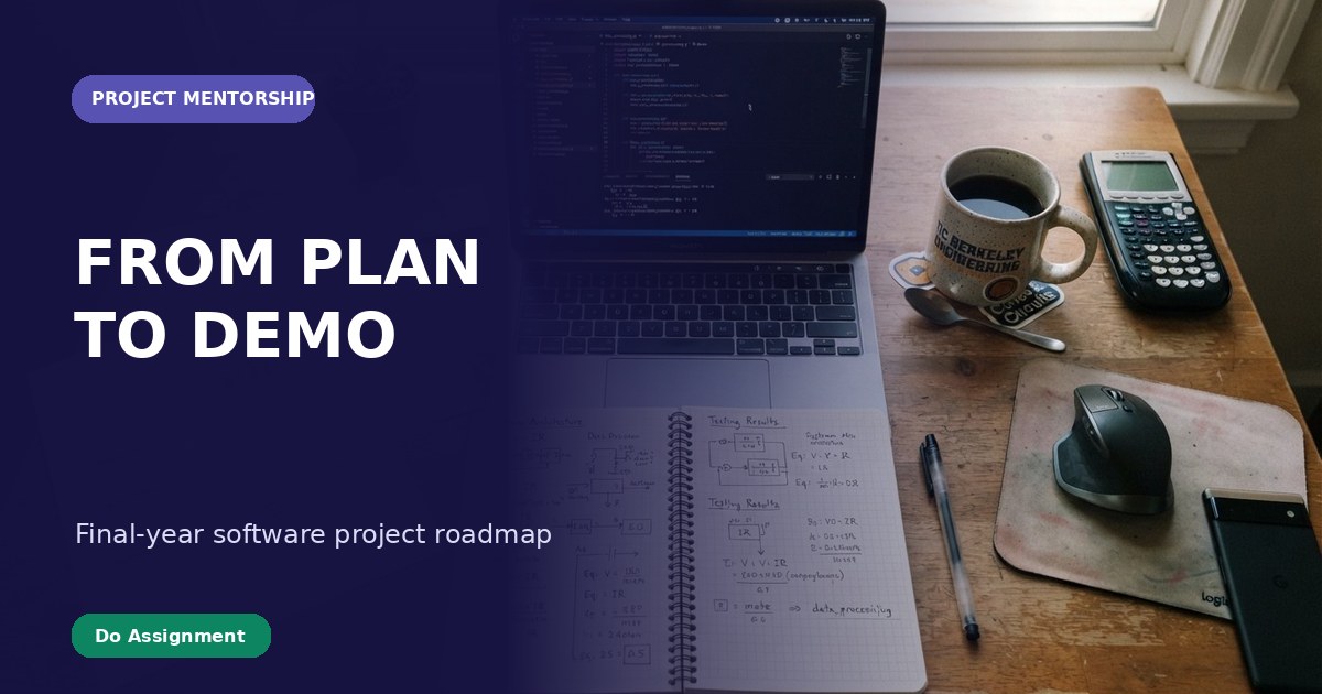 Editorial project planning cover showing the progression from proposal to demonstration